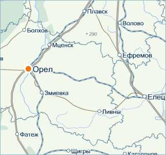 Карта Орел